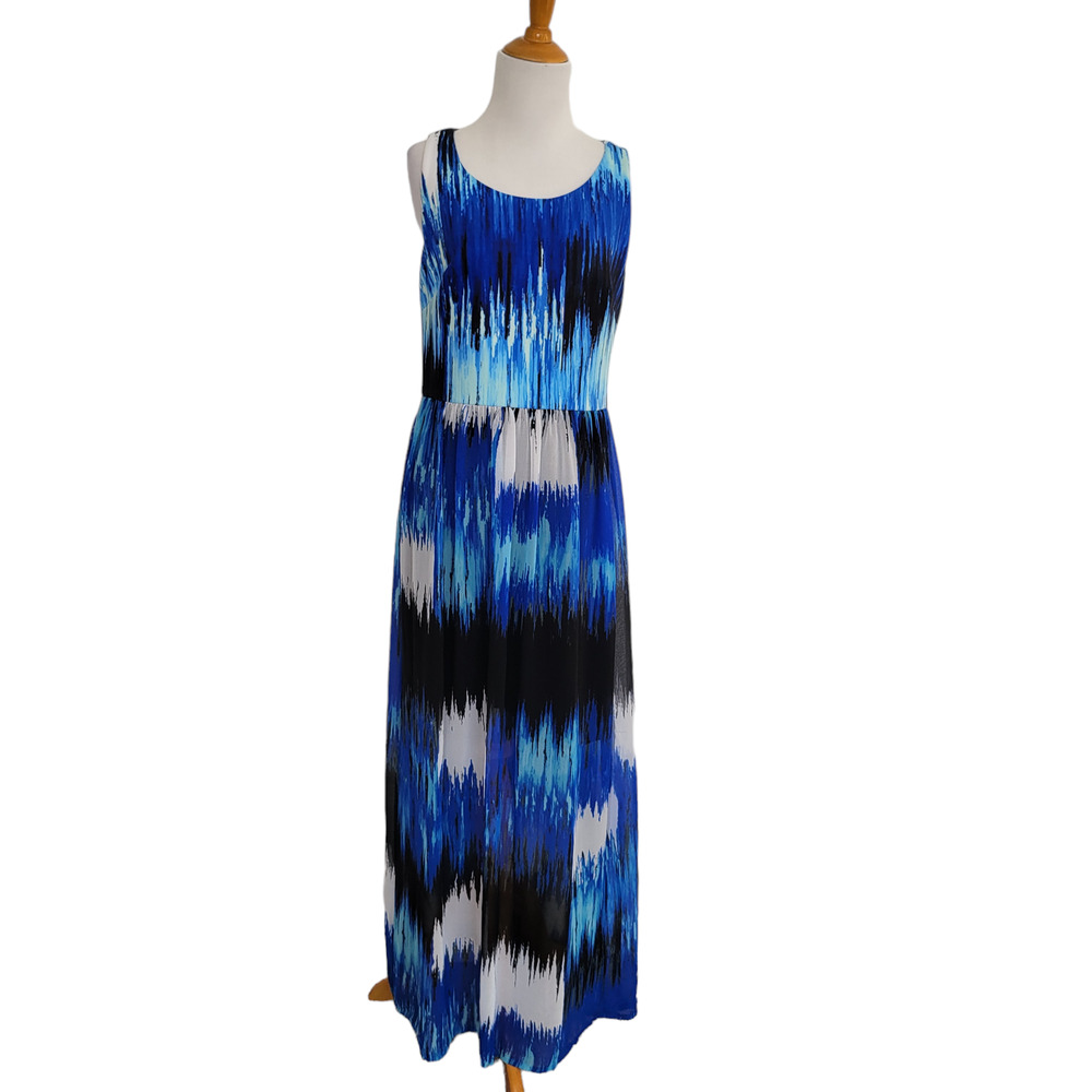 Betsey Johnson Maxi Dress Summer Resort Island Vacation Colorful Women 8